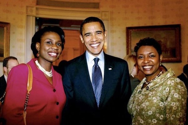 President Barack Obama and Rep. Yvette Clarke, The White House, February 2008